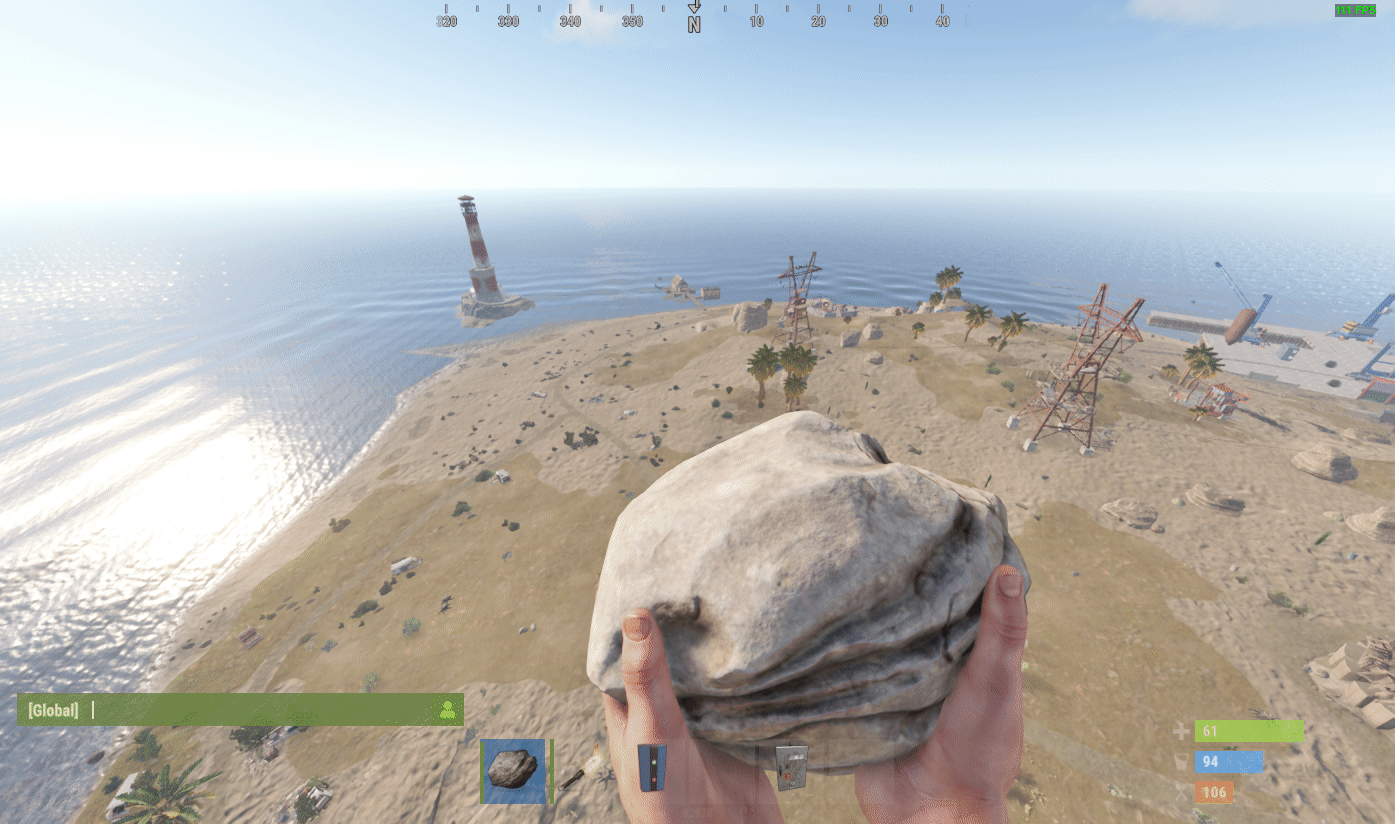 Opening the Carbon panel in-game with the /cpanel command